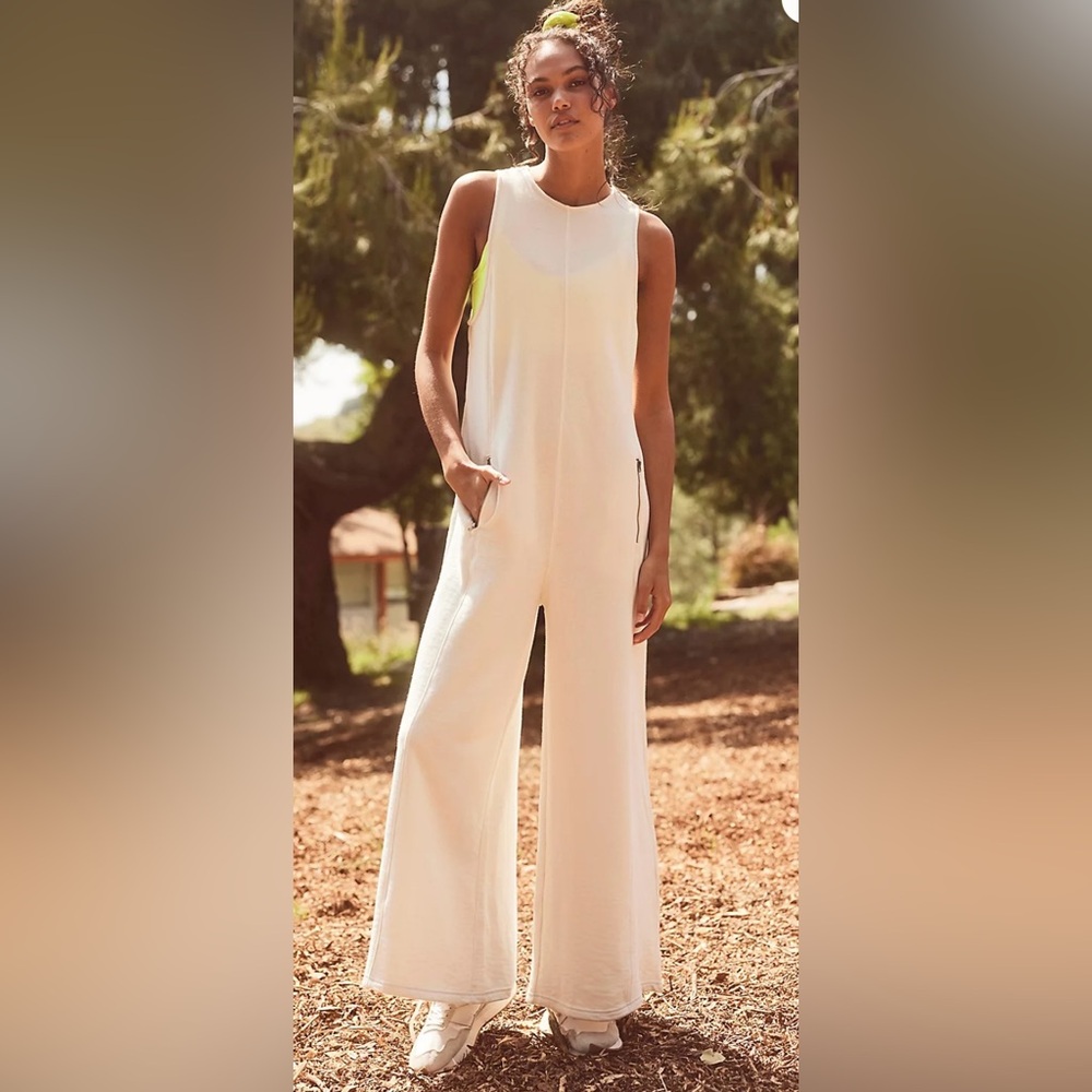 Free People Movement - Feel Free - One Piece Jumpsuit in Blue Iris Size Medium - Picture 4 of 10